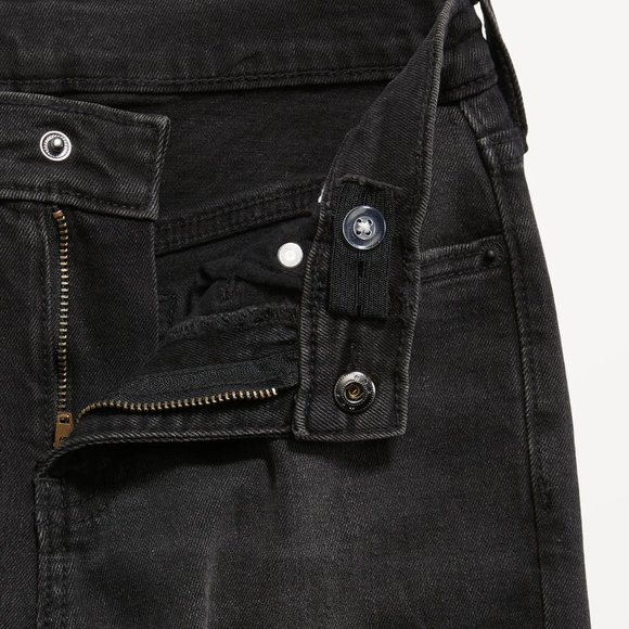 NWT Old Navy Straight Built-In Flex Black Jeans Boys Size 14 - Picture 2 of 7